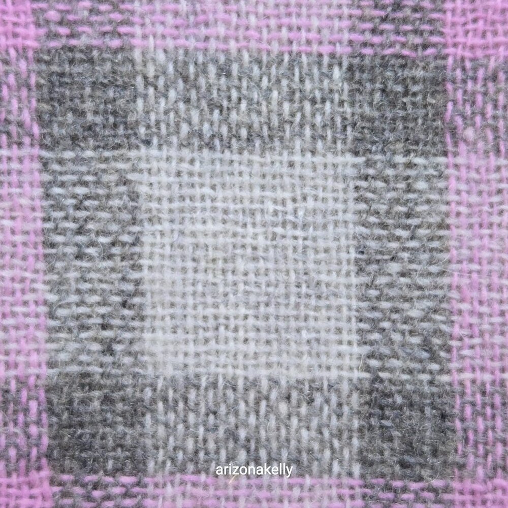J. Crew Lightweight Wool Grey & Lavender Scarf *TINY TREATED HOLE* - Picture 9 of 14